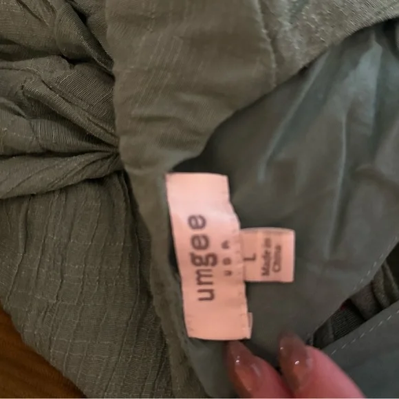 Umgee Sage Green and Embroidered dress - Picture 11 of 11